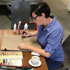 Ester Rademaker geeft demonstratie smeltkit